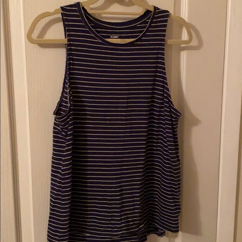 Blue striped tank!